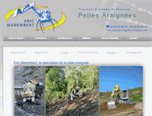 Tablet Screenshot of pelle-araignee.com